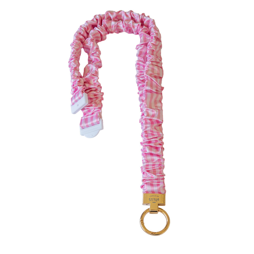 Pretty in Pink Scrunchie Lanyard