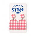 Blushing Gingham Earrings