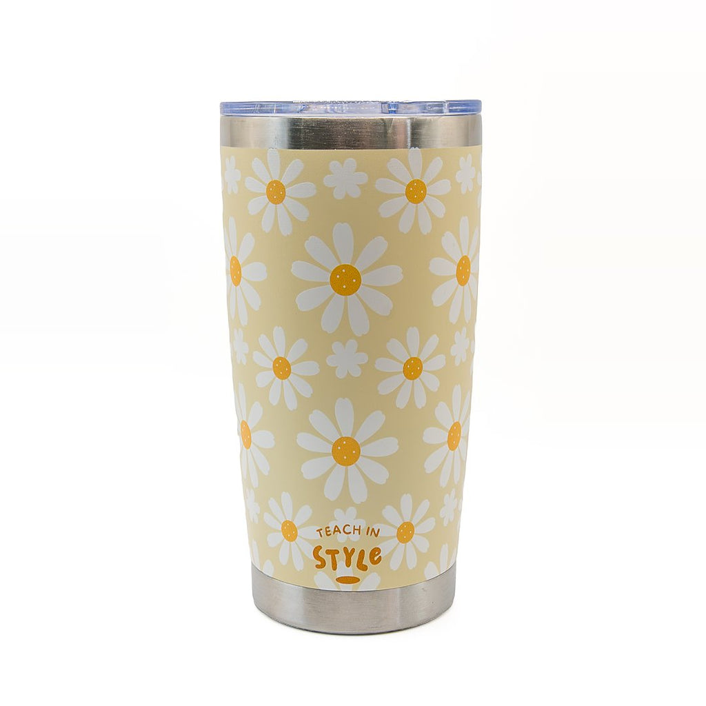 Sunshine Daisy 590 mL Insulated Coffee Tumbler